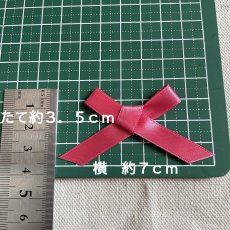 画像2: 約１００個！可愛いリボンモチーフ　ピンク　ハンドメイドに　約3.5cm×約7cm (2)